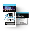 You Belong Here Blue Script - Mini Invitation Card