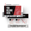 You Belong Here Red Box - Standard Invitation Card