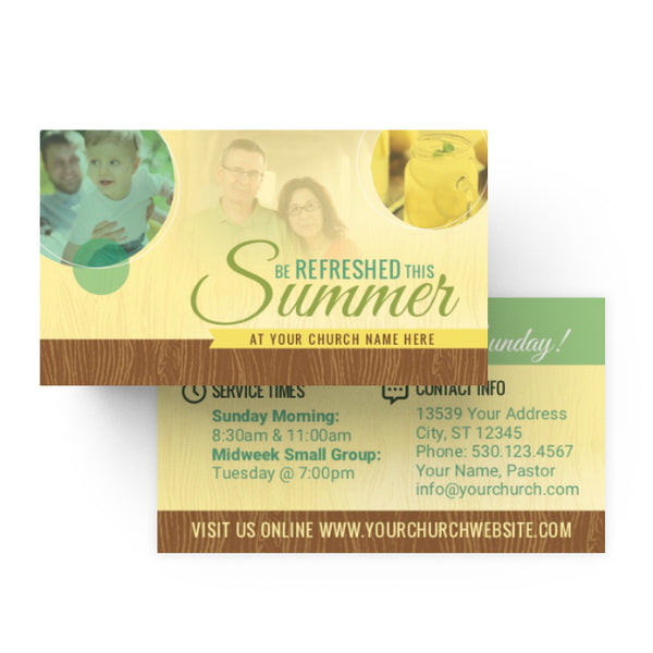 Be Refreshed This Summer - Mini Invitation Card