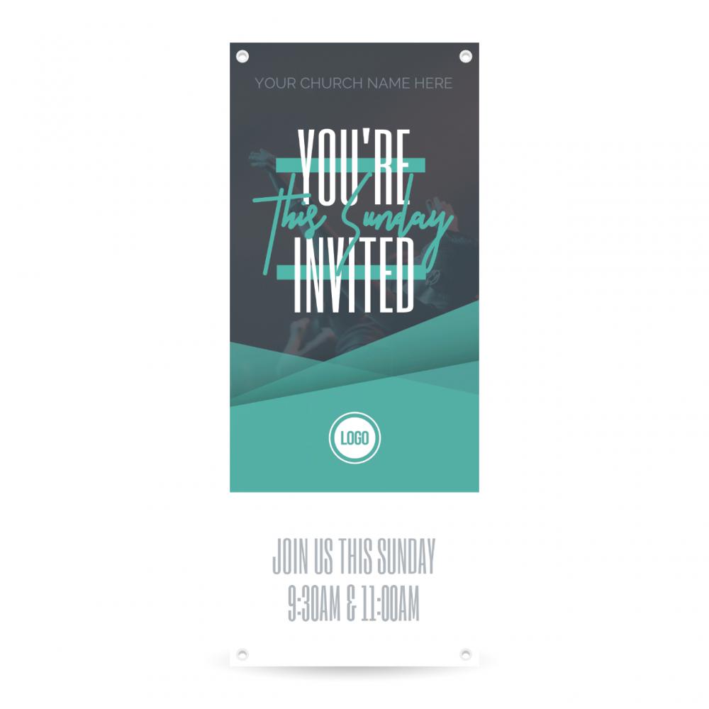 You're Invited Colorful - Vertical Banner