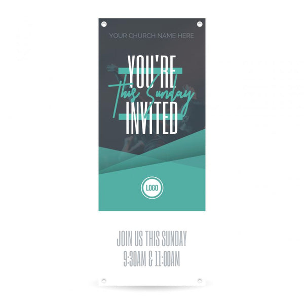 You're Invited Colorful - Vertical Banner