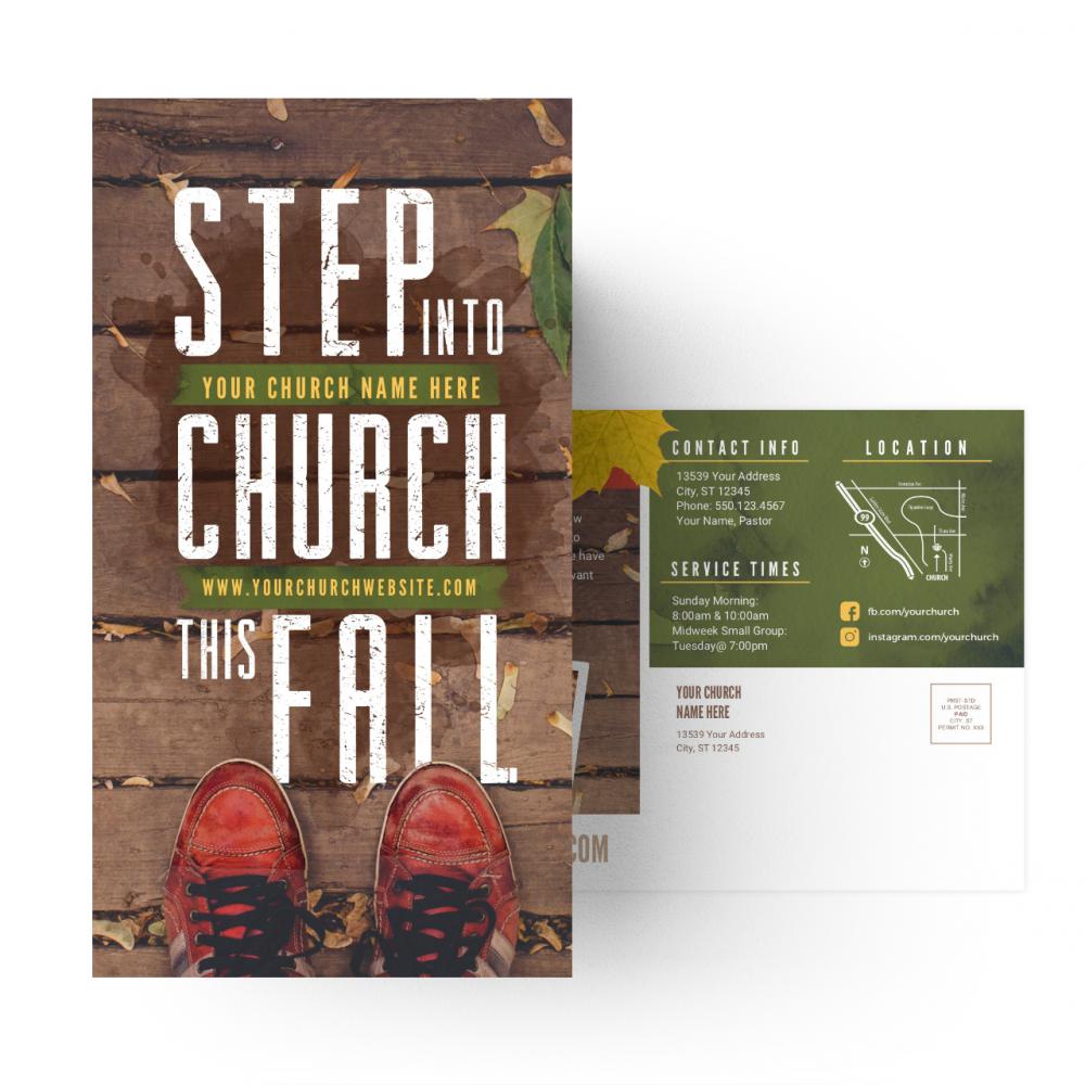 Step Into Church - Large EDDM Mailer