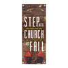 Step Into Church - Vertical Banner