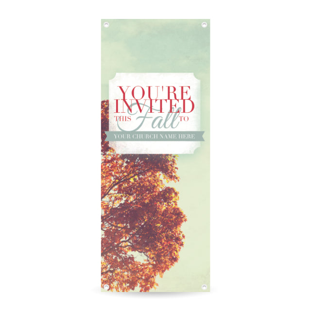 You're Invited Fall - Vertical Banner