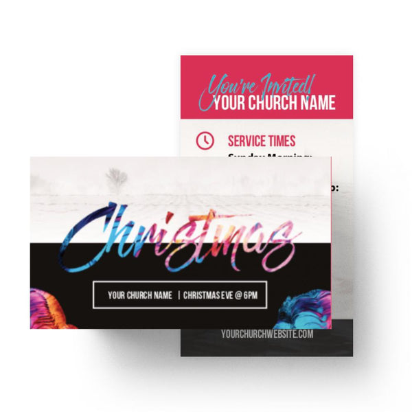 Christmas Colorful - Mini Invitation Card