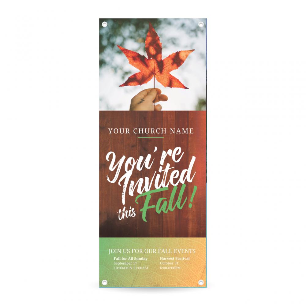 You're Invited This Fall - Vertical Banner