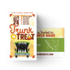 Trunk or Treat Orange - Mini Invitation Card