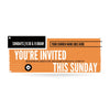 You're Invited Modern Orange - Horizontal Banner