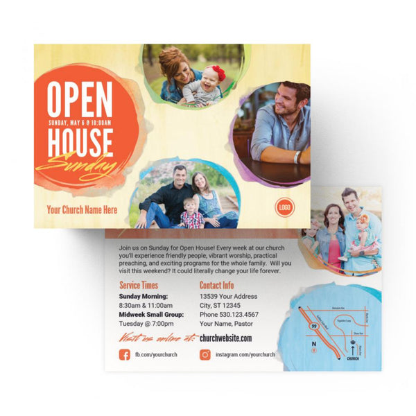 Open House Paint - Standard Invitation Card