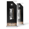 Dark Black Wood - Retractable Banner