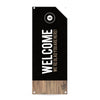 Dark Black Wood - Vertical Banner