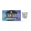 Be Our Guest Circle Gradient - Horizontal Banner