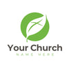 Leaf Circle Cross - Logo