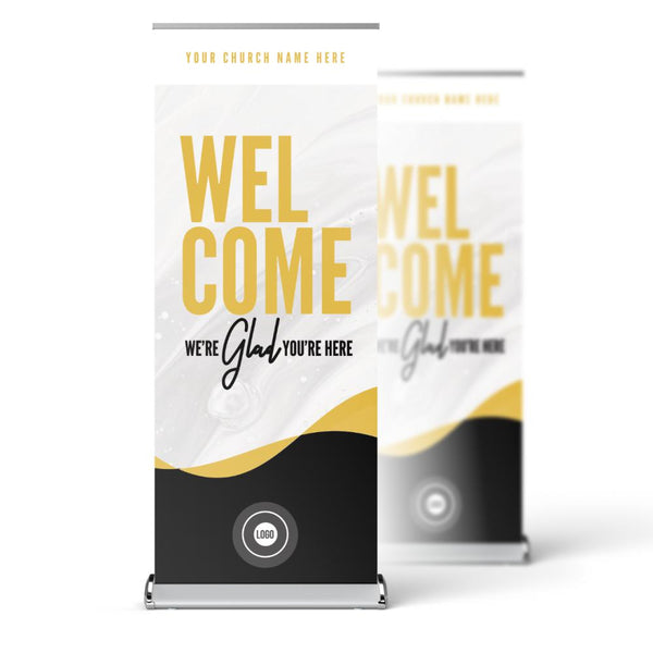 Wavy Lines - Retractable Banner