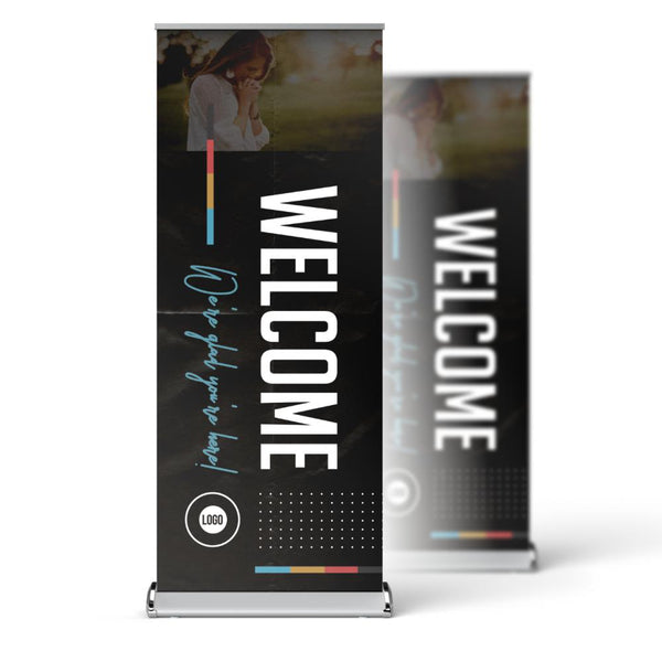 Color Block Lines - Retractable Banner