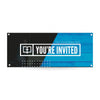 You're Invited Blue Wood - Horizontal Banner