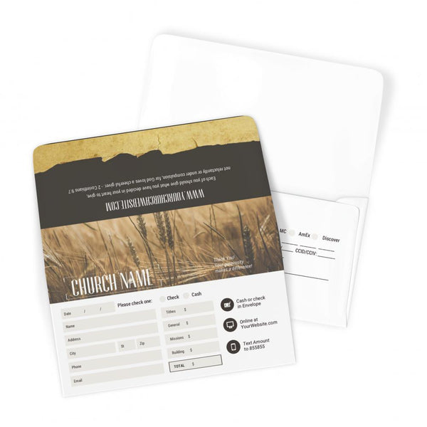 Harvest Yearly Theme - Long Flap Offering Envelope