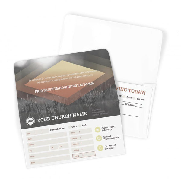 Diamond Field Service - Long Flap Offering Envelope
