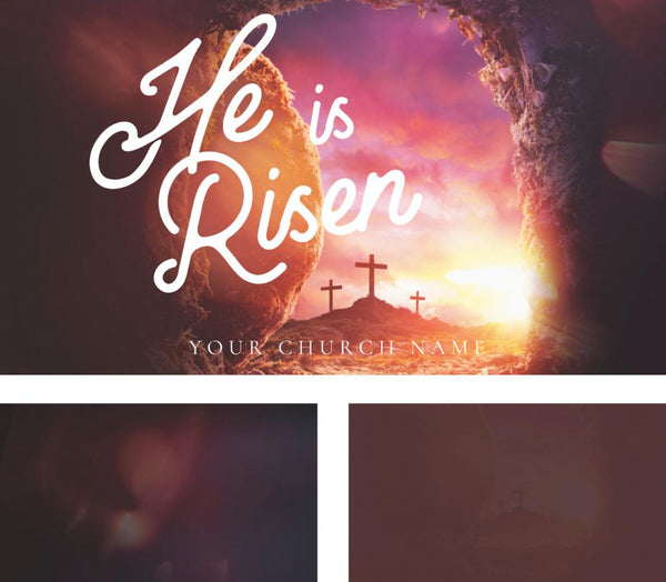 He Is Risen Tomb - Screen Set