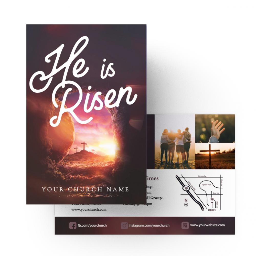He Is Risen Tomb - Standard Invitation Card