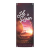 He Is Risen Tomb - Vertical Banner