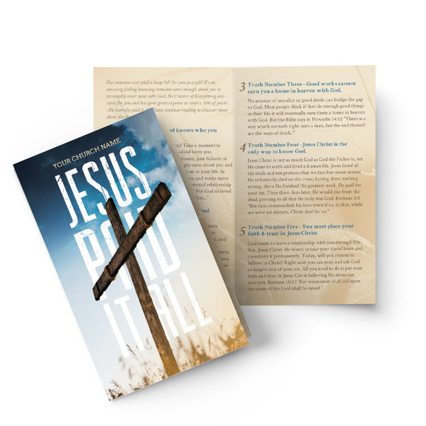 Jesus Paid It All - Bifold Tract