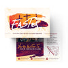 Easter Orange Crosses - Standard Invitation Card
