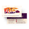 Easter Orange Crosses - Mini Invitation Card