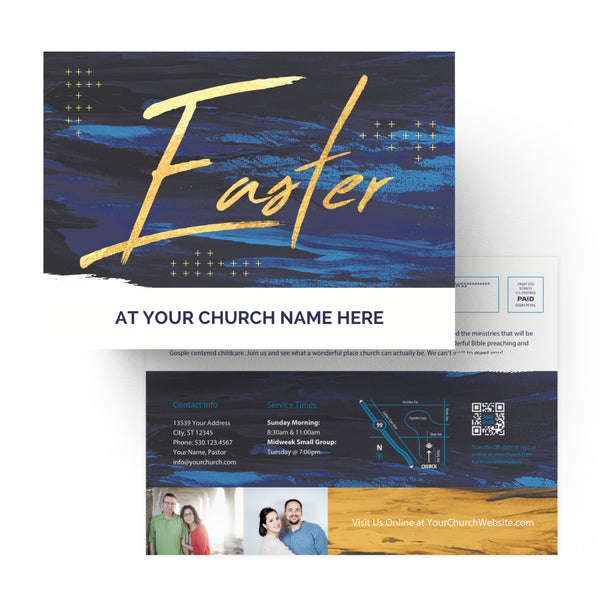 Easter Dark Blue Paint - Small EDDM Mailer