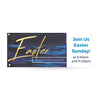 Easter Dark Blue Paint - Horizontal Banner