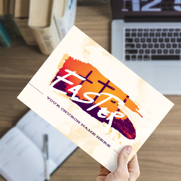 Easter Orange Crosses - Small EDDM Mailer