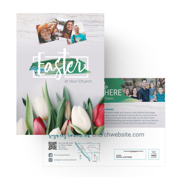 Easter Tulips and Paint - Small EDDM Mailer