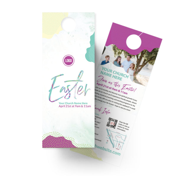 Easter Pastel Shapes - Door Hanger