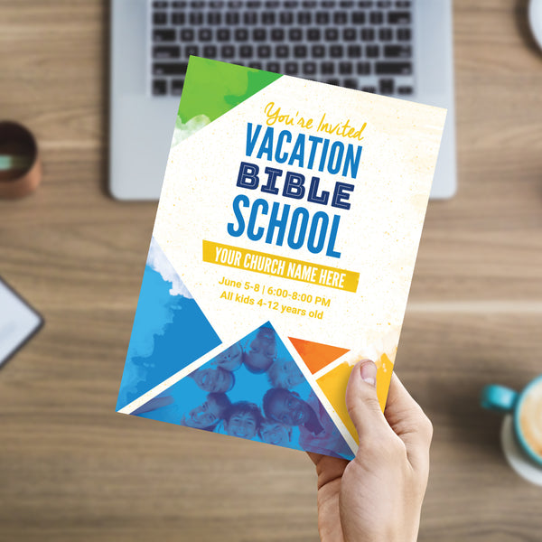VBS Colorful Triangles - Small EDDM Mailer