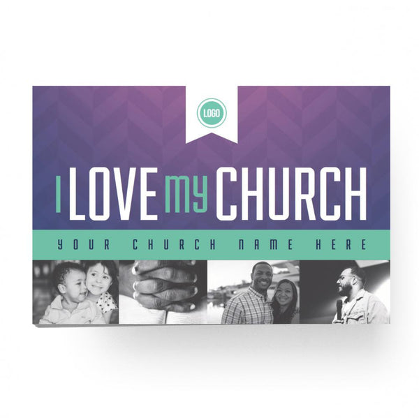 I Love My Church - Standard Invitation Card