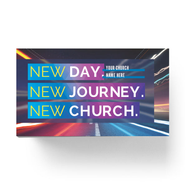 New Day New Church - Mini Invitation Card