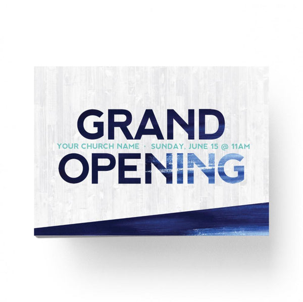 Grand Opening Blue Grunge - Small EDDM Mailer