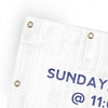 Grand Opening Blue Grunge - Vertical Banner