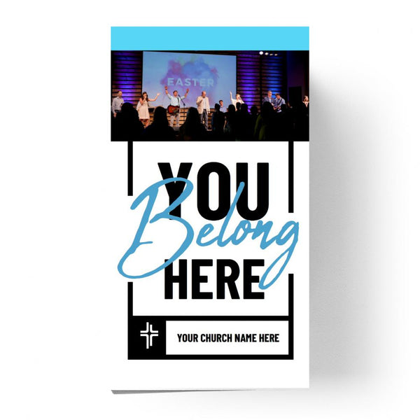 You Belong Here Blue Script - Large EDDM Mailer
