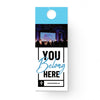 You Belong Here Blue Script - Door Hanger