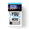 You Belong Here Blue Script - Mini Invitation Card