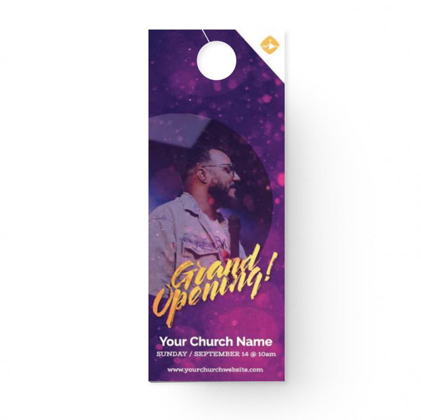 Grand Opening Sparkle - Door Hanger