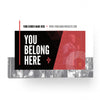 You Belong Here Red Box - Standard Invitation Card