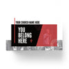 You Belong Here Red Box - Mini Invitation Card