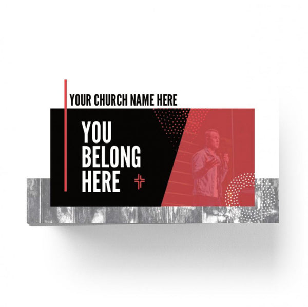 You Belong Here Red Box - Mini Invitation Card