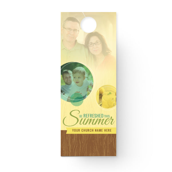 Be Refreshed This Summer - Door Hanger