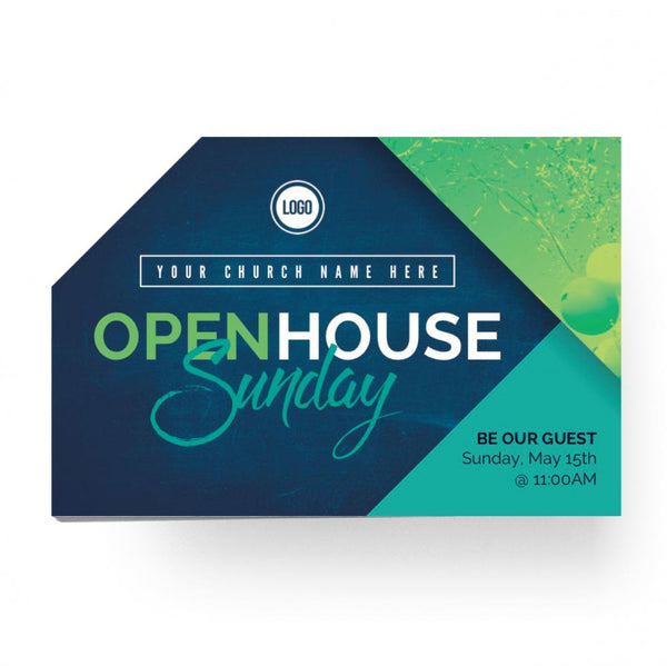 Open House Balloons - Standard Invitation Card