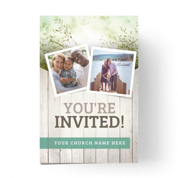 You're Invited Green Field - Standard Invitation Card
