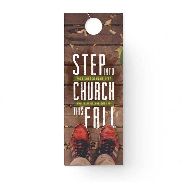 Step Into Church - Door Hanger