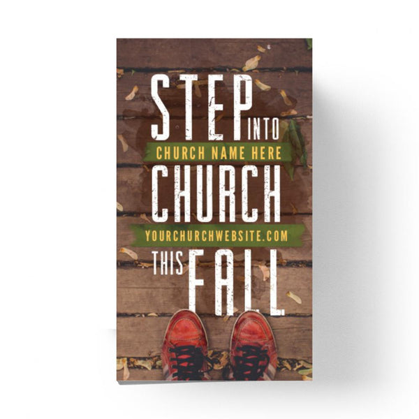 Step Into Church - Mini Invitation Card